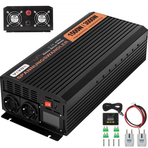1500w 3000w Onduleur Solaire Sinusoïdaire Pur Ecran Lcd Usb Certificat Ce