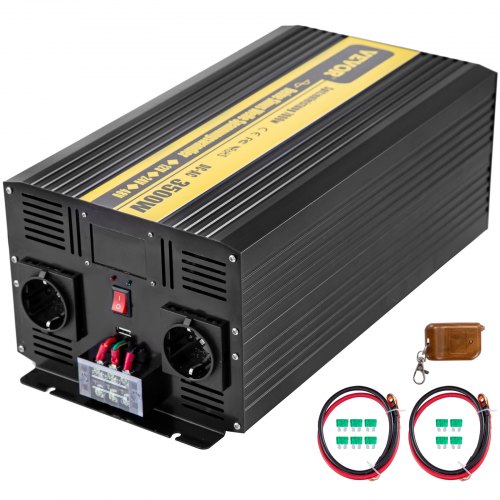 Vevor Convertisseur Pur Sinus 3500w Onduleur 12v à 230v Onde Sinusoïdale Pure