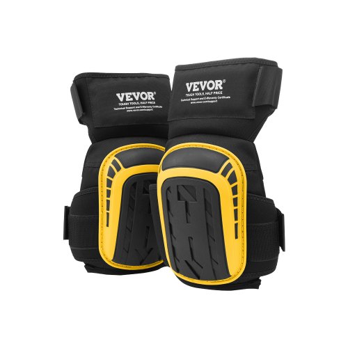 

VEVOR Genouillères de travail antidérapantes en mousse gel, genouillères de protection robustes et extensibles avec 2 sangles d'extension, hommes et femmes, pour toiture, jardinage, sol, jaune et noir