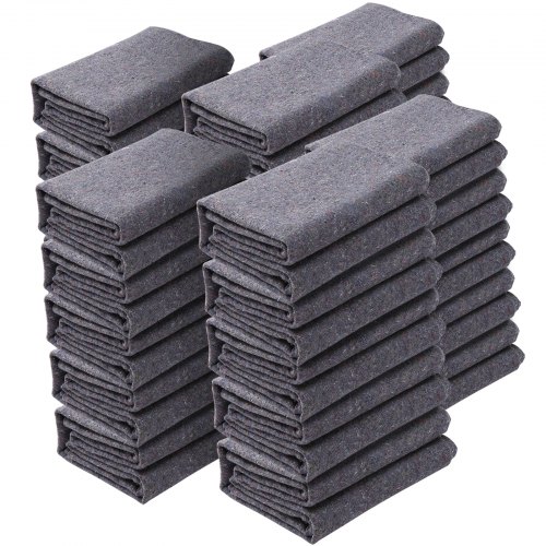 

VEVOR Couvertures de Déménagement de Meubles 1829x1372 mm Lot de 24 Grandes Couvertures de Protection d'Emballage Robustes en Coton Recyclé pour Protéger Meubles Planchers Appareils Électroménagers