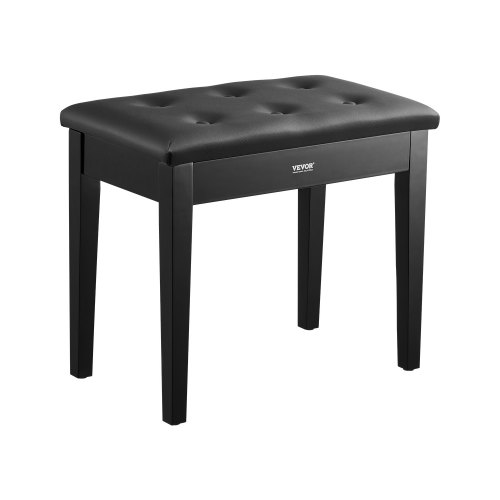 

VEVOR Banc de Clavier Piano Tabouret Siège Rembourré en Bois de Bibliothèque 560x350x485mm