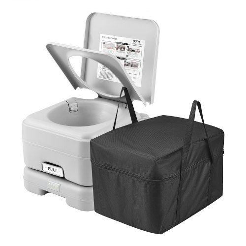 

VEVOR Toilette Portable pour Camping Voyage avec Chasse d’Eau Réservoir 12 L