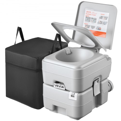 

VEVOR Toilette de Camping avec Chasses d'Eau, Toilette Portable avec Réservoir à Déchets Amovible 20 L, pour Domicile Camping-car Caravane Bateau Randonnée, WC de Voyage avec Réservoir d'Eau 12 L