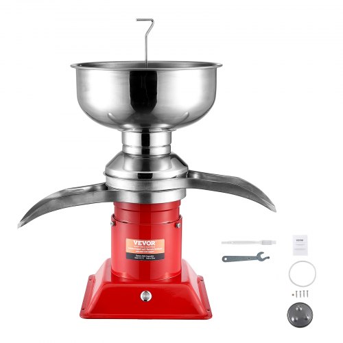 

VEVOR Écrémeuse Électrique 30 W Bol 5 L Séparateur de Crème Électrique 100 L/h Séparateur Centrifuge Crème en Inox 10500 tr/min pour Séparer Produire Divers Laits Crème Écrémé 46 x 49,5 x 26,5 cm