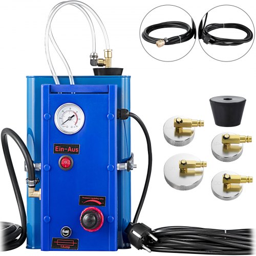 Purgeur De Frein électrique 230v 5l En Kit Vidange 4x Adaptateurs Pour Voiture