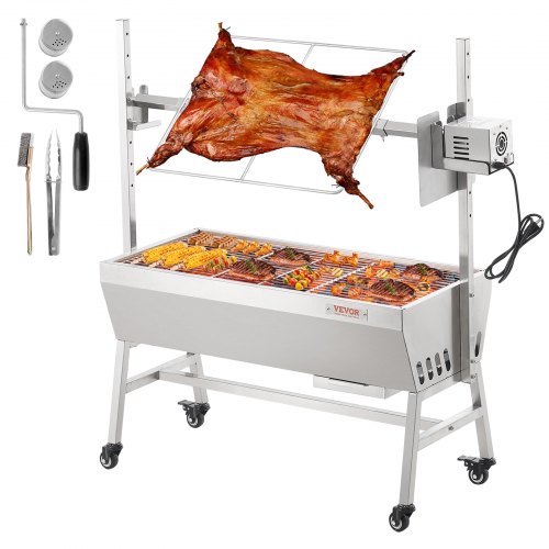 

VEVOR Barbecue Rôtissoire Grill Rotatif Électrique 42W 61kg pour Cochon de Lait