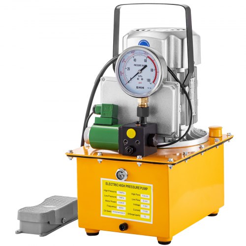 750w Pompe Hydraulique Electrique 7l Huile 10153psi 7-70 Mpa Pression De Tension
