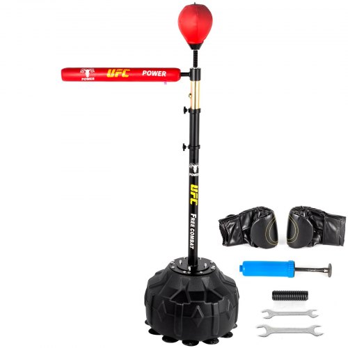 VEVOR Barre Rotative de Boxe Cible de Boxe Rotatif 360° Bâton Rotatif Matériel d'entrainement de Boxe Acier PU Mousse PE Professionnel (1pc, Rouge)