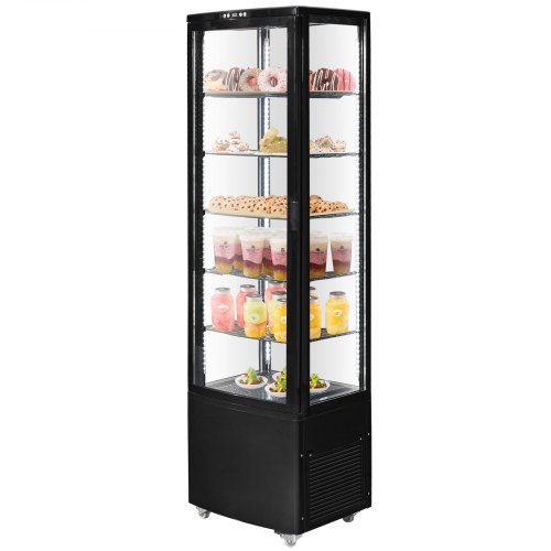 

VEVOR Vitrine Réfrigérée pour Pâtisserie Boulangerie Gâteaux 278 L 5 Niveaux