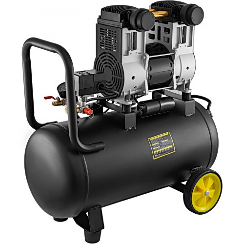 50l 8 Bar Sans Huile Compresseur Air Silencieux Faible Bruit 1500 W Silencieuse