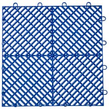 VEVOR Dalles de Terrasse Tuiles Imbriquées Polypropylène 55PCS 30,5x30,5cm Bleu