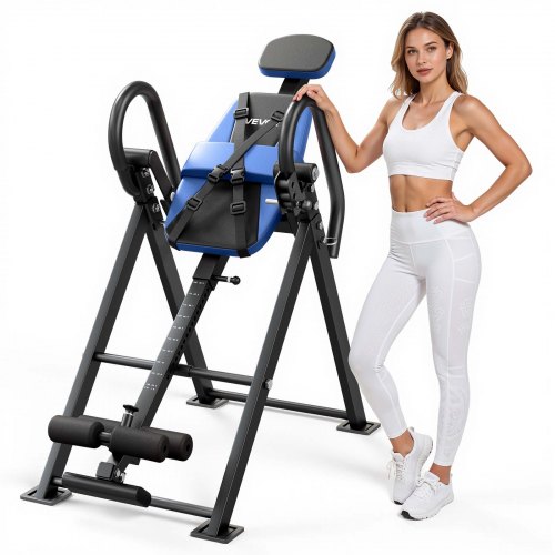 

VEVOR Table d'Inversion Pliable, Banc d'Inversion Charge 136 kg, Décompression pour Cou Dos Salle de Sport Domicile, Appareil d'Étirement de Dos à Triple Protection, Angle d'Inclinaison Réglable
