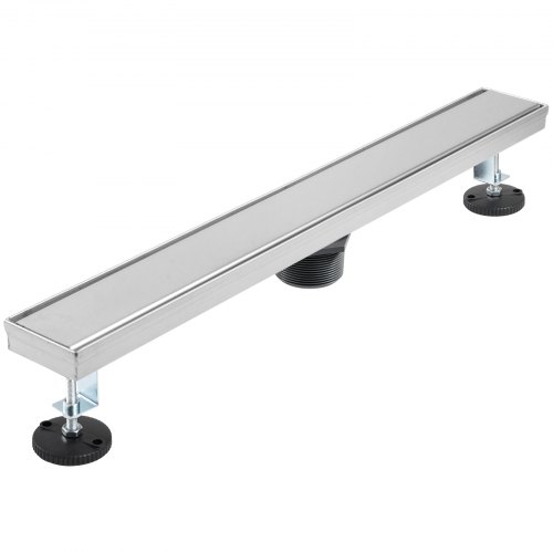Vevor Caniveau Douche Inox Siphon Sol Drain évacuation D'eau 61x7 Cm 30 L/min
