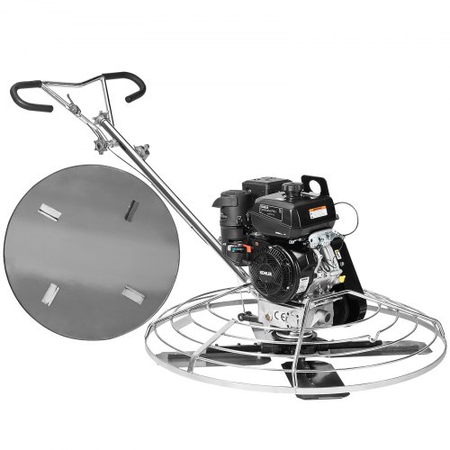 

VEVOR Truelle mécanique, 1165 mm, truelle à ciment à conducteur marchant à essence 14 CV commerciale robuste avec plateau flottant, lame de truelle pour finition surface en béton lisse, ciment à béton