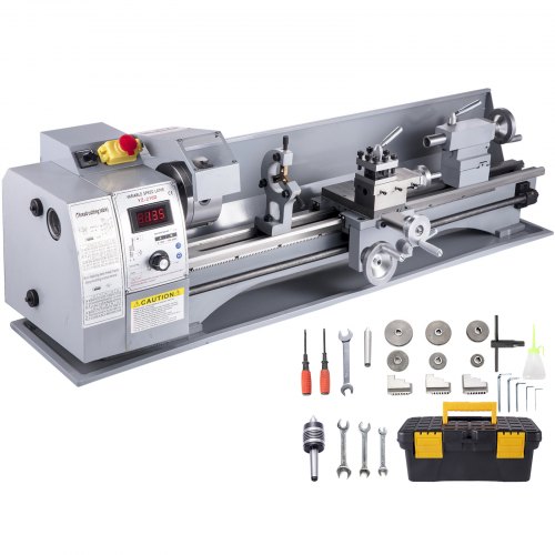 Vevor 850w Mini Tour à Métaux Tournage D'outil 210x800mm Tournure De Métal Bois