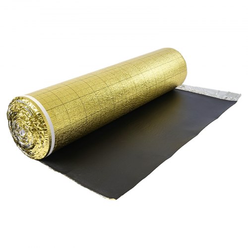 

VEVOR Sous Couche Parquet, 18,6 m², Sous-couche Isolante, Épaisseur 3 mm, Mousse IXPE, Film PE Imperméable Doré, Insonorisation Anti-humidité, Protection Infiltration, pour Sols Stratifiés, Parquets
