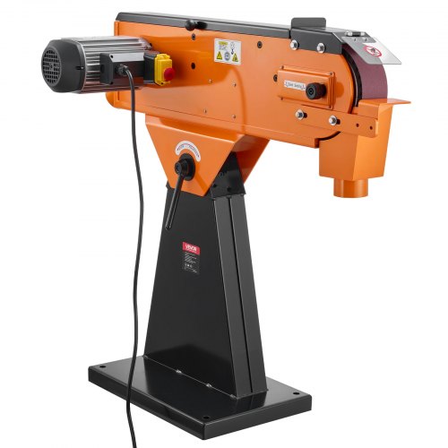 

VEVOR Ponceuse à Bande 7,62x200,7 cm Ponceuse à Bande Abrasive 2100 W Machine de Ponçage pour Travail du Bois Métaux, 900 tr/min avec Angle Réglable Bande Abrasive 0°-45° Port d'Aspiration Poussières