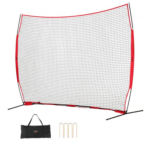 

VEVOR Filet d'Entraînement de Baseball Softball 393x275 cm, Filet de Protection Pare-ballons Portable avec Sac de Transport, Équipement d'Entraînement pour Receveur Crosse, Football, Hockey, Jardin