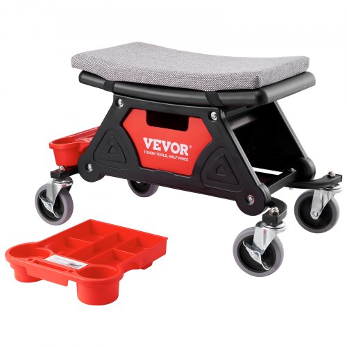 VEVOR Tabouret d'Atelier Mobile 64×33,5×39 cm Charge 136 kg Tabouret de