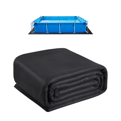 

VEVOR Tapis de Sol Piscine, 490 x 966 cm, Tapis sous Piscines Hors Sol Rectangulaire 180 g/m2 en Géotextile Extra-épais, Installation Facile, Découpe Simple, Protection pour Éviter Perforations Objets