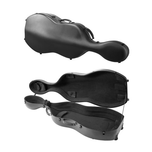 

VEVOR Étui pour Violoncelle 4/4, en Fibre de Carbone Composite, Léger et Portable, Doublure en Peluche, Double Bandoulière, Anti-rayures, Forme Violoncelle Professionnelle, Transport Confortable, Noir