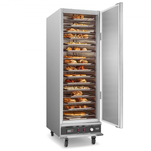 

VEVOR Armoire Chauffante Étuve Traiteur à 16 Niveaux Porte Simple pour Cantine