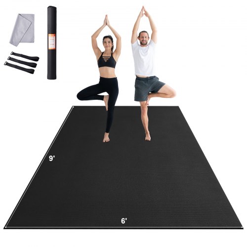 

VEVOR Tapis de yoga antidérapant haute densité pour homme et femme, tapis de fitness et d'exercice avec sac et sangle de transport pour yoga à domicile, pilates et entraînement au sol, 2750 x 1830 mm