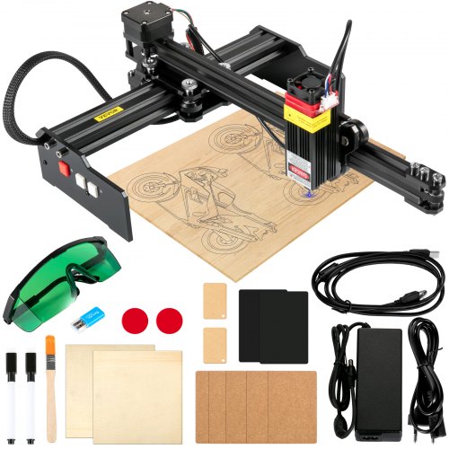 

VEVOR Machine à Graver Laser Mini Graveur Laser CNC 5,5 W 190 x 170 mm, Machine Gravure Laser 6000 mm/min Carte Mère avec Processeurs Doubles pour Graver Papier Bois Cuir Tissu Plastique Acrylique