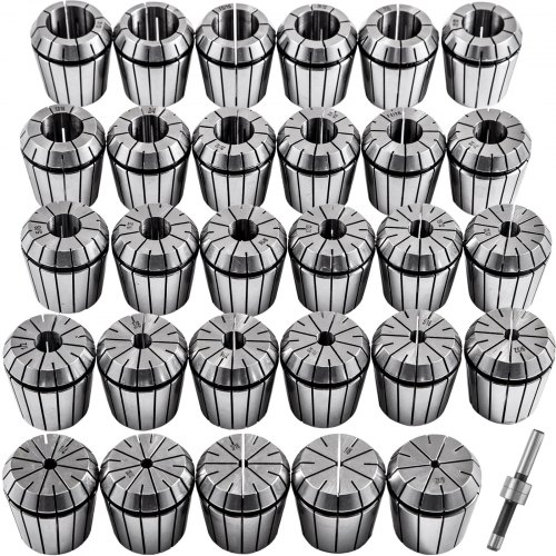 Vevor Mandrins De Serrage Mandrin à Pinces Er40 29pcs 1 Kit 1/8-1 Fraiseuse Cnc