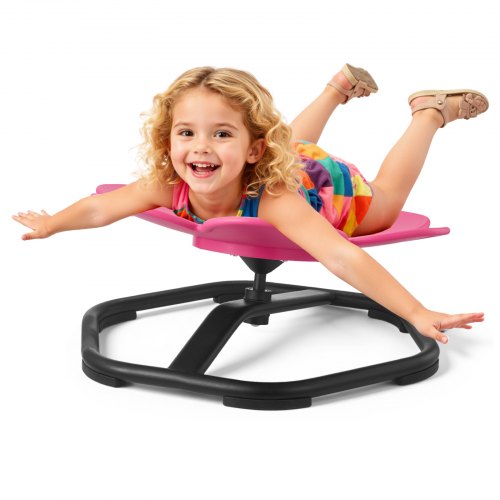 

VEVOR Chaise Pivotante pour Enfants Capacité 100 kg, Chaise Tournante Sensorielle, Siège Rotatif Motif Pétale, Base Antidérapante, Favorisant la Coordination, l'Équilibre et la Concentration, Rose