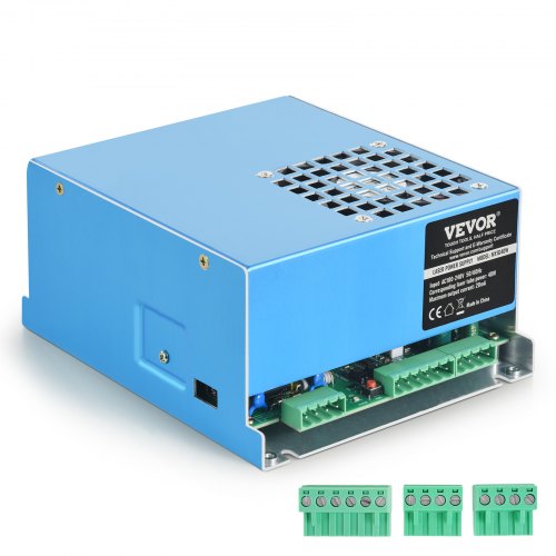 

VEVOR Alimentation Laser CO2, Alimentation pour Tube Laser 40 W, Protection contre Courant Constant et Circuits Ouverts, Dissipation Thermique Rapide, Compatible avec Graveurs et Découpeurs Laser