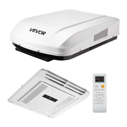 

VEVOR Climatiseur de Toit sans Conduit, 3000 W Système Climatisation pour Camping-car et Caravane, 220 V, Mode Refroidissement et Pompe à Chaleur, Unité AC avec Commandes ADB et Télécommande, Blanc