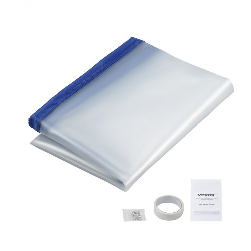 VEVOR Porte Anti-Poussière 2,6 x 1,52 m Kit Barrière Anti-Poussière avec Fermeture Éclair Magnétique