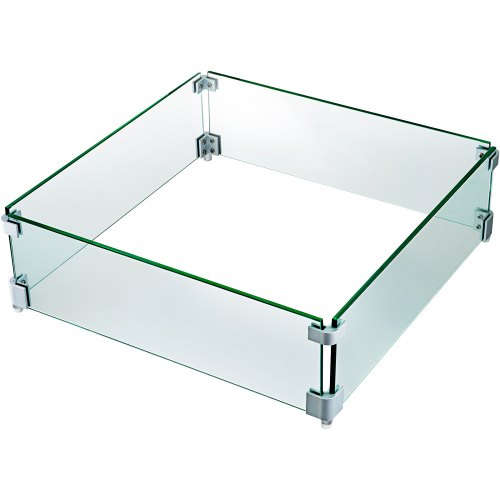 

Barrière Coupe-Vent en Verre Trempé pour Table à Feu 47 x 47 x 15,2 cm