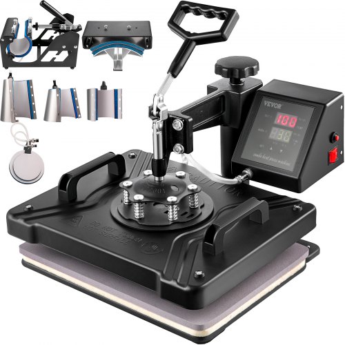 Presse Chauffante à Commande Numérique 8 En 1 Pour Transfert Par Sublimation 15 X 12 (38 X 30cm)