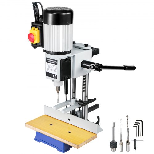 VEVOR Mortaiseuse 750W Mortaiseuse à bédane carré 220v Mortaiseuse Electrique pour couper des mortaises en bois telles que des cercles/des carrés et des carrés spéciaux