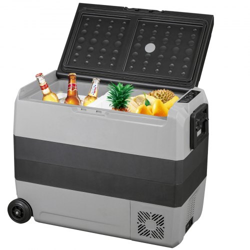 VEVOR Glacière électrique Portable de 60 L Réfrigérateur de Voiture Portable 12/24 V9?CC?120-240 V?C