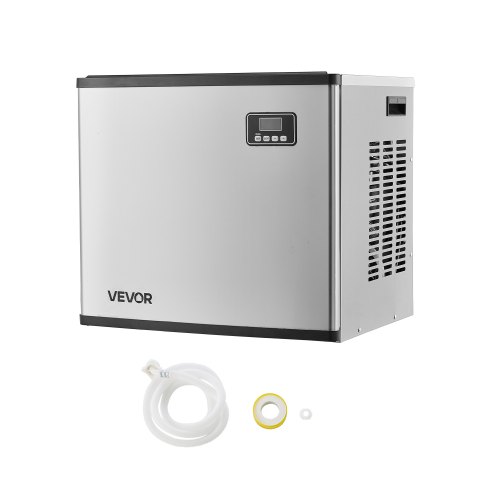 

VEVOR Pièce Détachée de Machine à Glaçons, Tête Uniquement, Capacité 181,4 kg/24 h, Appareil de Préparation de Glaçons en Acier Inoxydable, Autonettoyante et Programmée, pour Cuisine Bar Restaurant