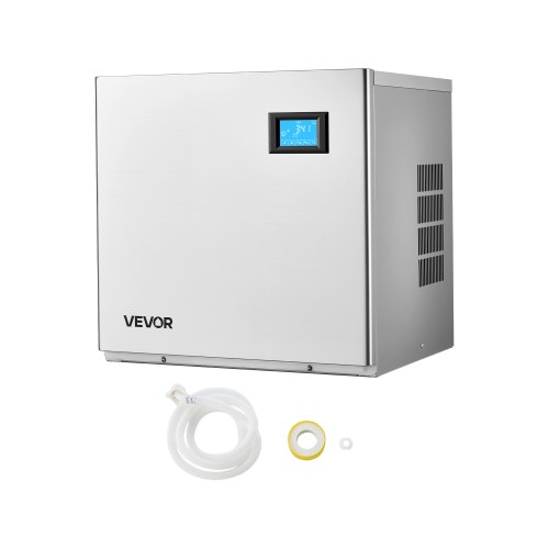 

VEVOR Machine à Glaçons Commerciale Tête Seule, Fabrique de Glaçons 163 kg par Jour, pour Bar Restaurant Débit de Boissons, Bac à Cubes 156 Pièces, Autonettoyage et Épaisseur Réglable, Tête Uniquement