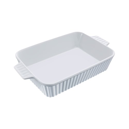 

Plat de cuisson en céramique VEVOR, grand plat de 9" x 13", plat de cuisson rectangulaire avec double poignée, résistant au four, plat à lasagnes, plat à gratin profond pour la cuisson et le service, cadeau de Thanksgiving et de Noël, blanc