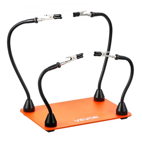 

VEVOR Troisième Main Soudure à 4 Bras Flexibles, Station Aide de Soudage Magnétique, avec Pinces Crocodiles, Base en Acier Robuste et Antidérapante, pour Réparation Électronique, Artisanat, Bricolage