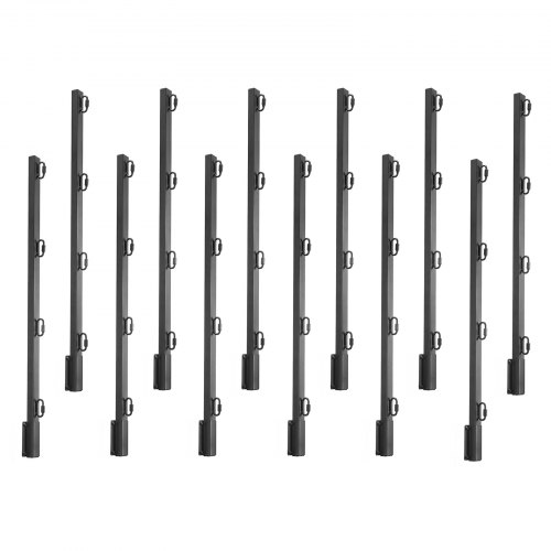

VEVOR Bras d'Extension de Fil de Fer Barbelé, Lot de 12, Rallonges de Poteaux de Clôture, 81,5 cm, Extension de Hauteur de Clôtures en Acier Robuste, Montage Stable, pour Empêcher Animaux de Sauter