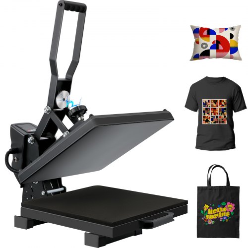 

VEVOR Presse à Chaud Semi-automatique Machine de Sublimation 38 x 38 cm 1250 W, Machine Impression Textile Ouverte Magnétique Contrôle Numérique Intelligent pour T-shirts Taies d'Oreiller Masques Sacs