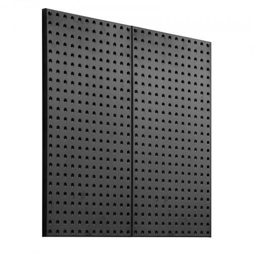 

VEVOR Panneau Perforé Mural 812,8x406,4 mm Organiseur Garage en Métal Robuste avec 2 Panneaux Perforés, Kit Rangement d'Outils pour Bureau, Salle d'Artisanat, Cuisine, Maison, Entrepôt, Magasin, Noir