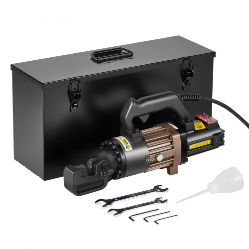 

VEVOR Coupe-barres Hydraulique Électrique Portable Diamètre de Coupe Jusqu'à 4-22 mm Outil de Coupe de Barres d'Armature en Acier Haute Puissance 1500 W avec Accessoires Riches, Bidon d'Huile, Noir