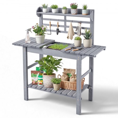 VEVOR Table de Rempotage à 3 Niveaux Table de Jardinage d'Extérieur