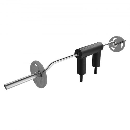 VEVOR Barre d'Haltères Longueur 221 cm Ø 32 mm Barre de Musculation Capacité 675 kg avec 2 Poignées