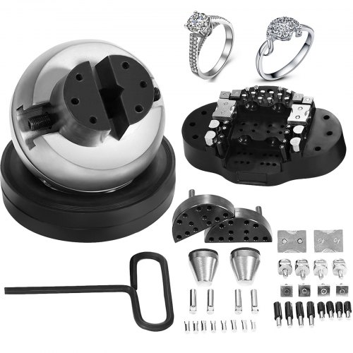 VEVOR Outil de Réglage de Gravure avec 34 pièces d'Attachement, Ensemble Complet d'étau à Bloc de 5