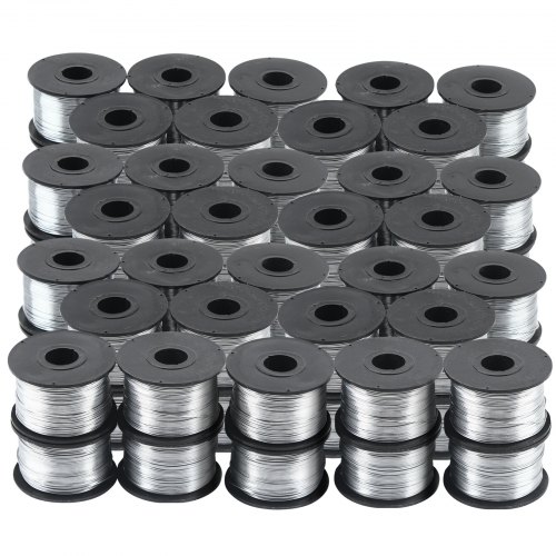 VEVOR Cable en Acier Inoxydable à Faible Teneur en Carbone 0,8 mm Cable Métallique 45 Bobines Fil d’