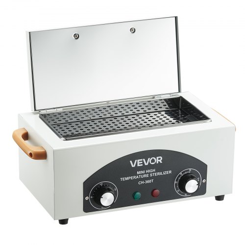 

VEVOR Stérilisateur à Air Chaud 2 L 300 W, Boîte de Désinfection à Haute Température, Température et Durée Réglables, pour Nettoyage des Outils d'Onglerie, Labo, Maison, Salon de Manucure et de Beauté